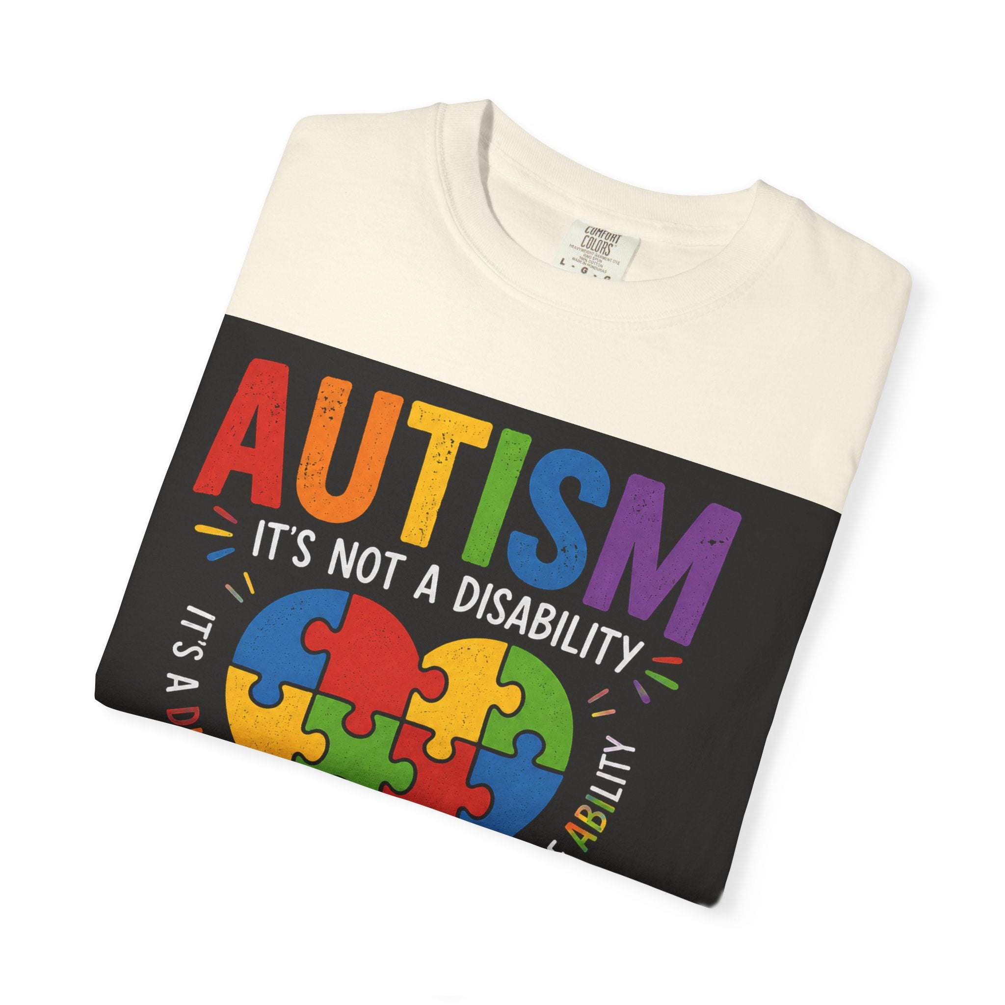 Autism Awareness T-Shirt — "Autism: Understand, Accept, Celebrate" Puzzle Heart Tee