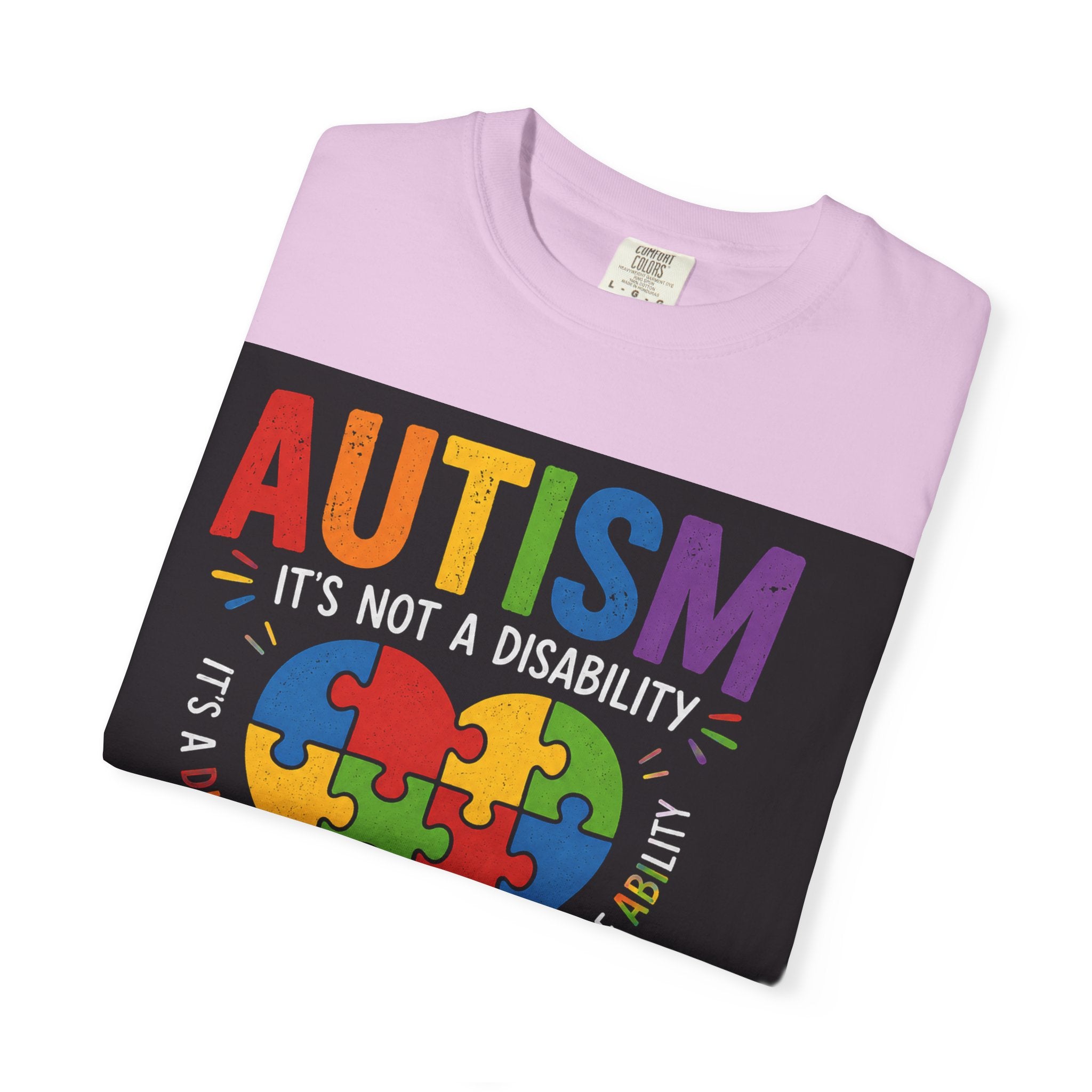 Autism Awareness T-Shirt — "Autism: Understand, Accept, Celebrate" Puzzle Heart Tee