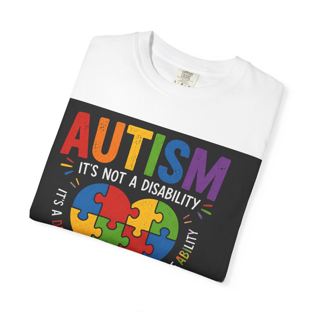 Autism Awareness T-Shirt — "Autism: Understand, Accept, Celebrate" Puzzle Heart Tee