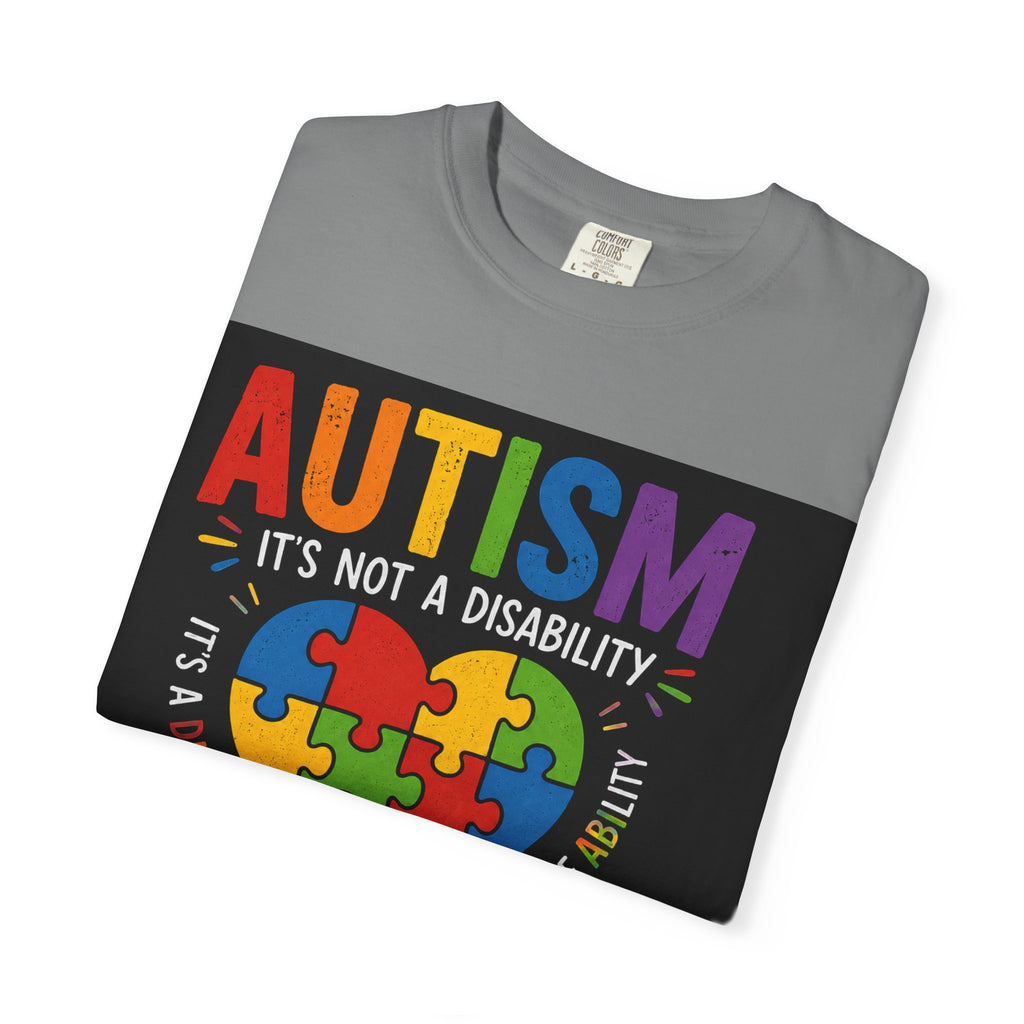 Autism Awareness T-Shirt — "Autism: Understand, Accept, Celebrate" Puzzle Heart Tee