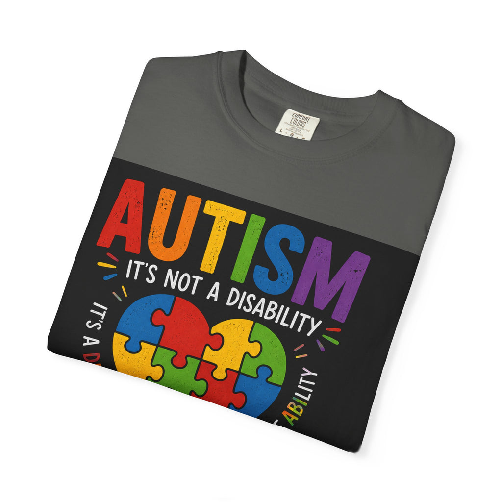 Autism Awareness T-Shirt — "Autism: Understand, Accept, Celebrate" Puzzle Heart Tee