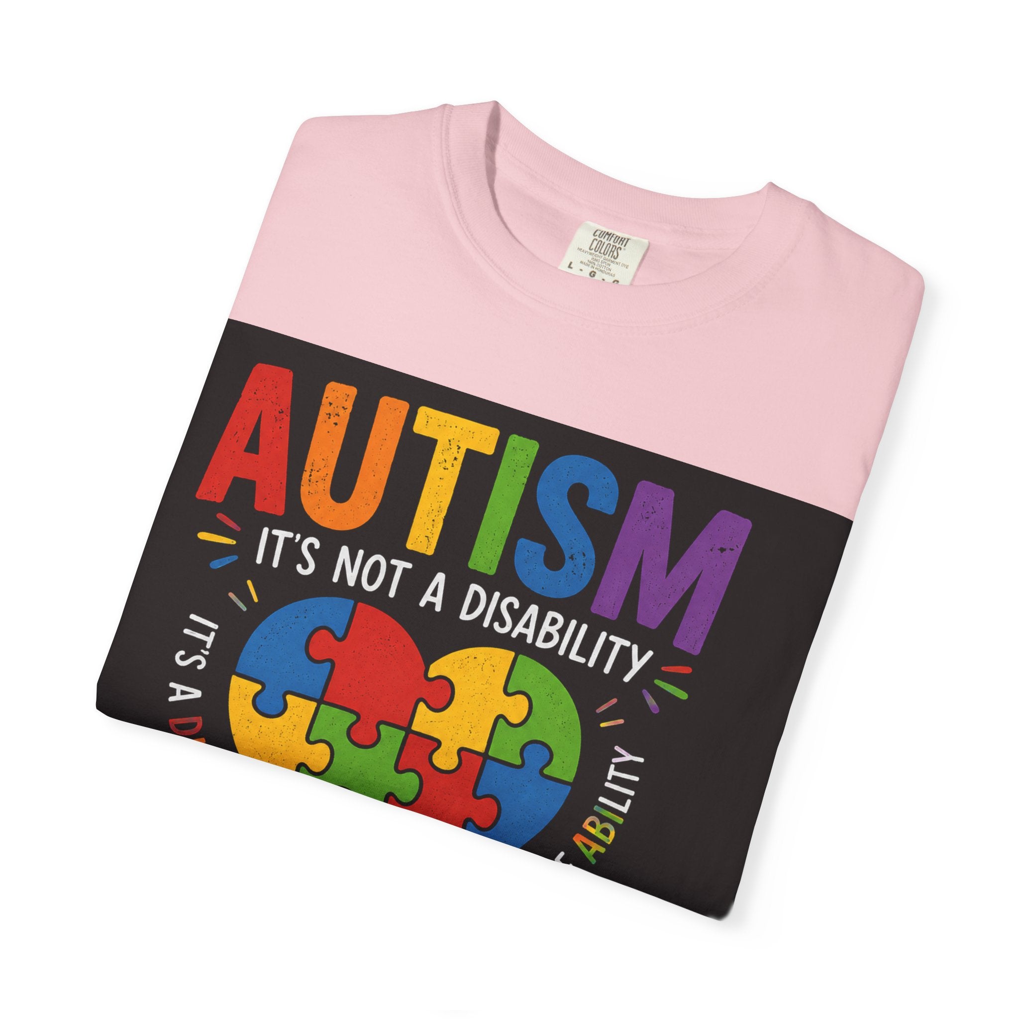 Autism Awareness T-Shirt — "Autism: Understand, Accept, Celebrate" Puzzle Heart Tee